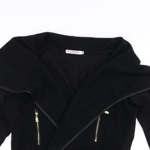 B. Copine Womens Black   Cardigan Jumper Size M