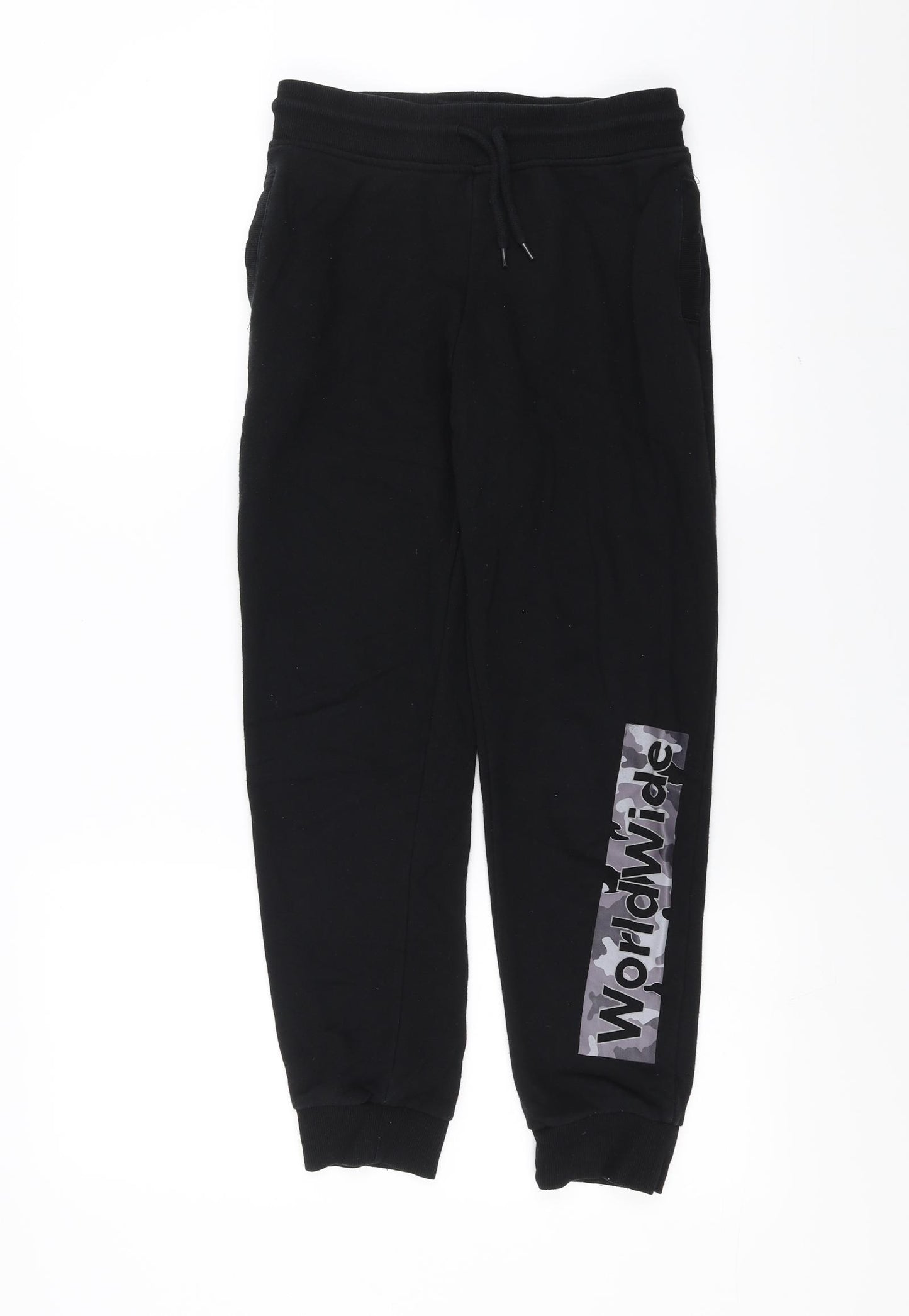 Primark Boys Black   Jogger Trousers Size 10-11 Years - worldwide