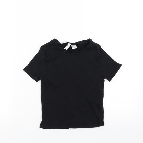 Divided by H&M Womens Black   Cropped T-Shirt Size S