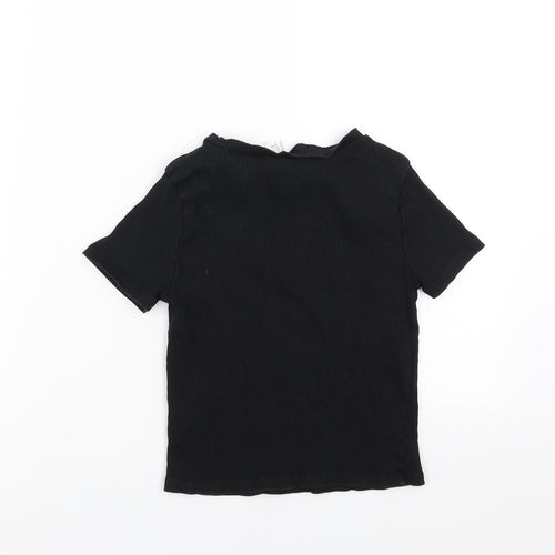 Divided by H&M Womens Black   Cropped T-Shirt Size S