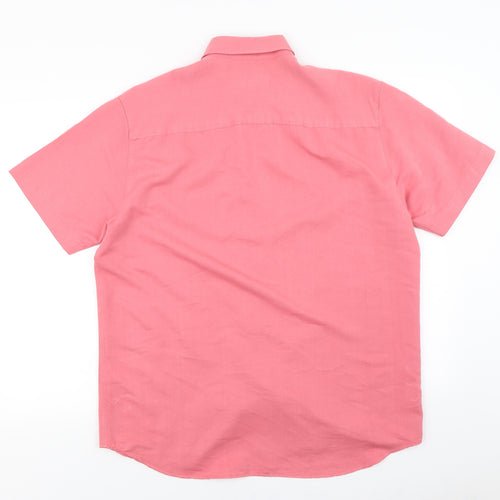 Fraser Mens Pink    Button-Up Size M