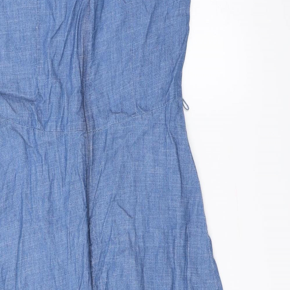 Oasis Womens Blue  Denim A-Line  Size 8