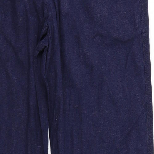 NEXT Womens Blue   Capri Trousers Size 8 L26 in