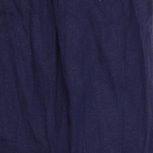 NEXT Womens Blue   Capri Trousers Size 8 L26 in