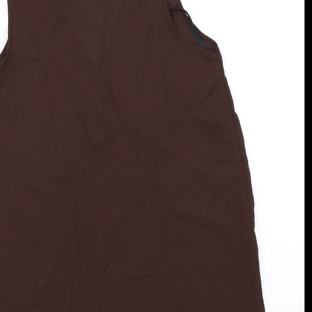 Dorothy Perkins Womens Brown   Basic Blouse Size 6