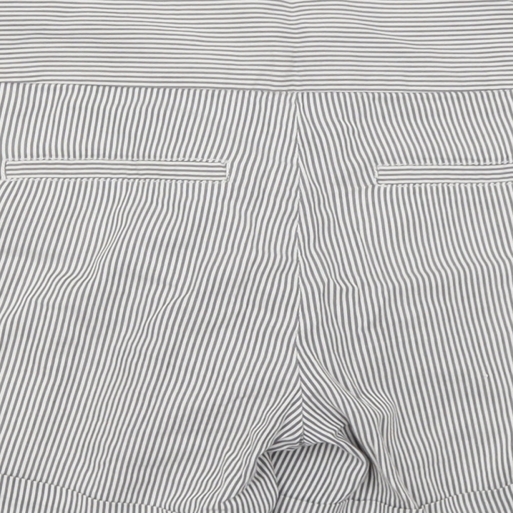 Soaked Womens Grey Striped  Sailor Shorts Size 8