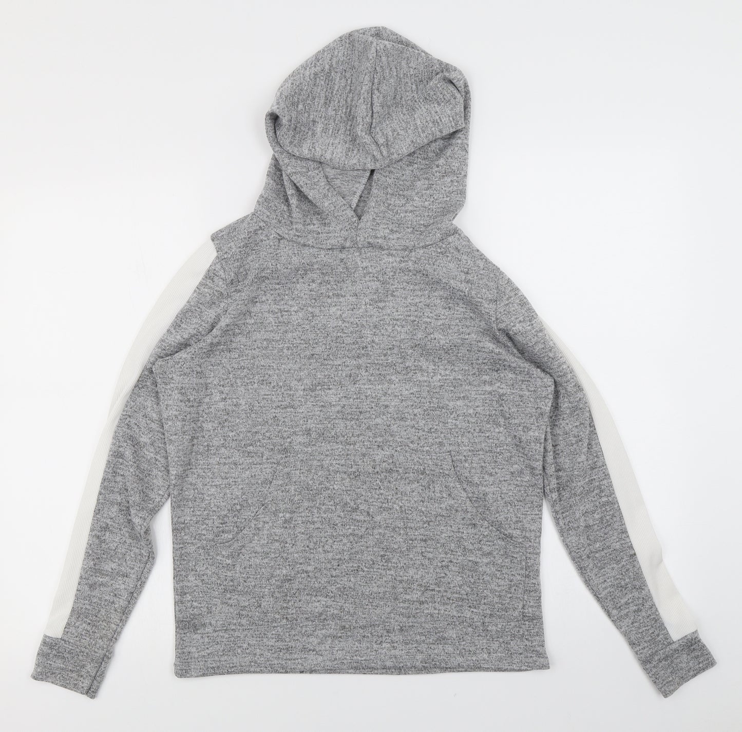 Boohoo Womens Grey   Pullover Hoodie Size 8