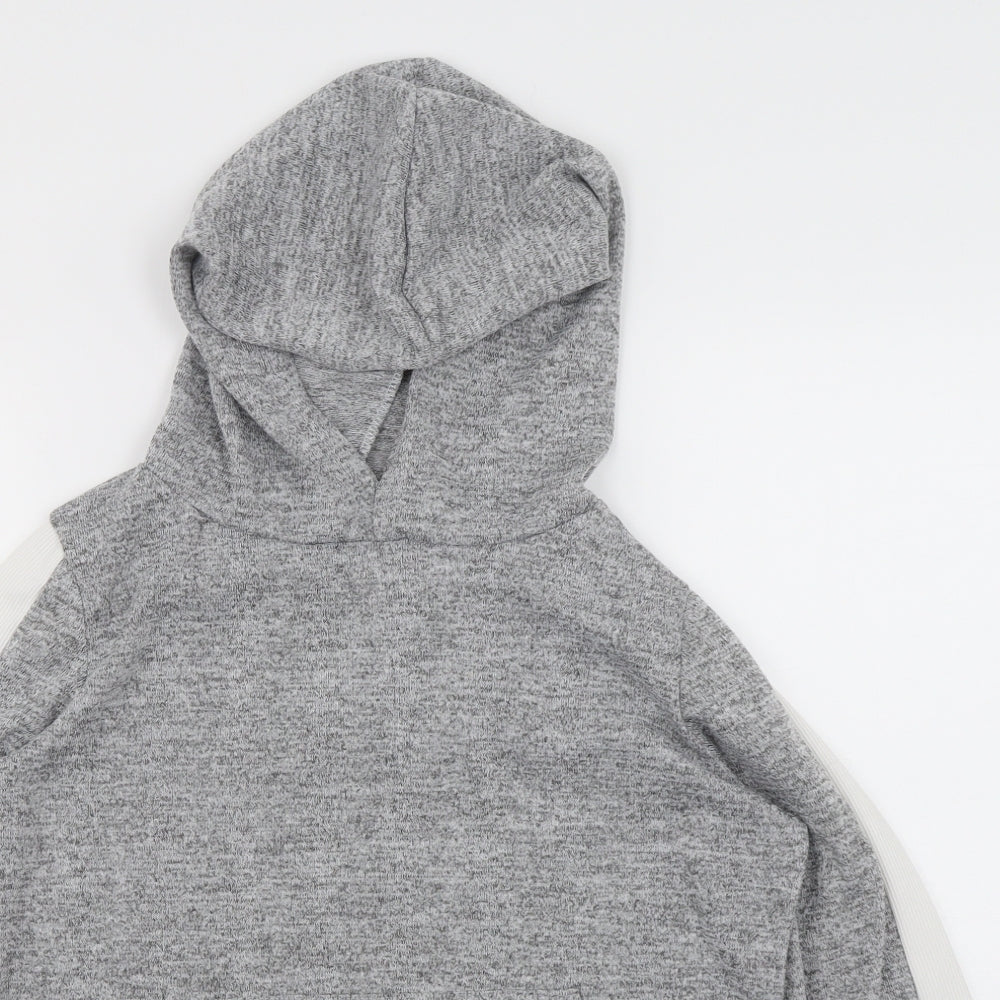 Boohoo Womens Grey   Pullover Hoodie Size 8