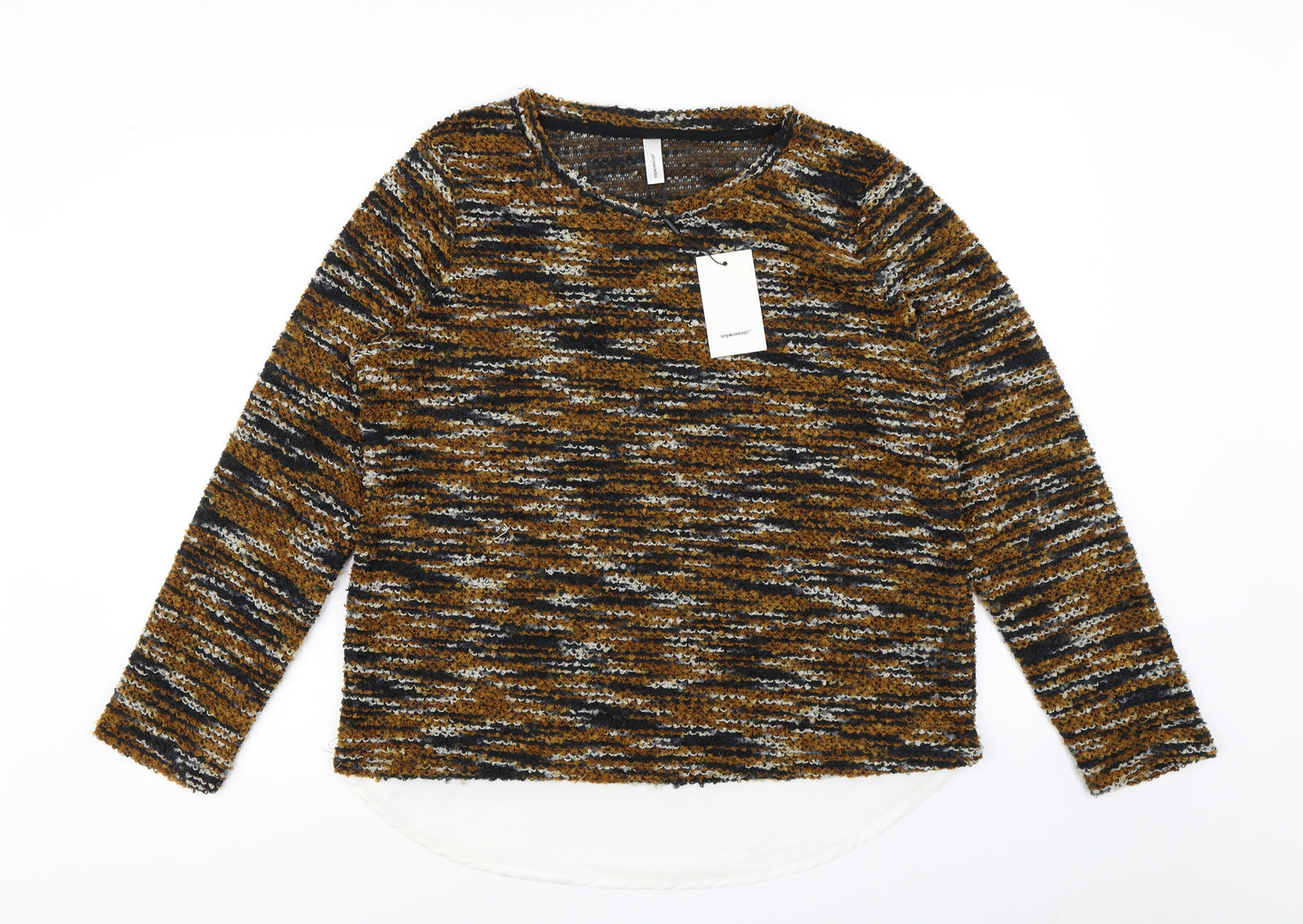 Soyaconcept Womens Brown   Pullover Jumper Size XL