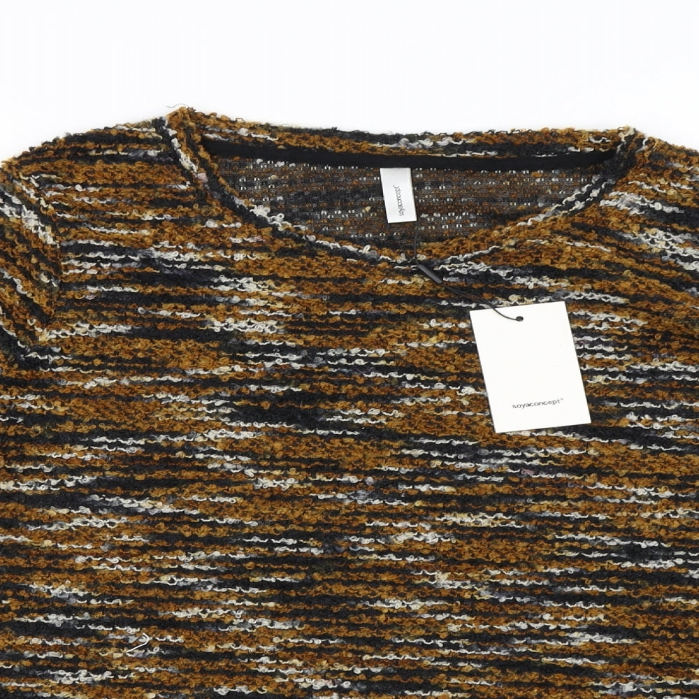 Soyaconcept Womens Brown   Pullover Jumper Size XL