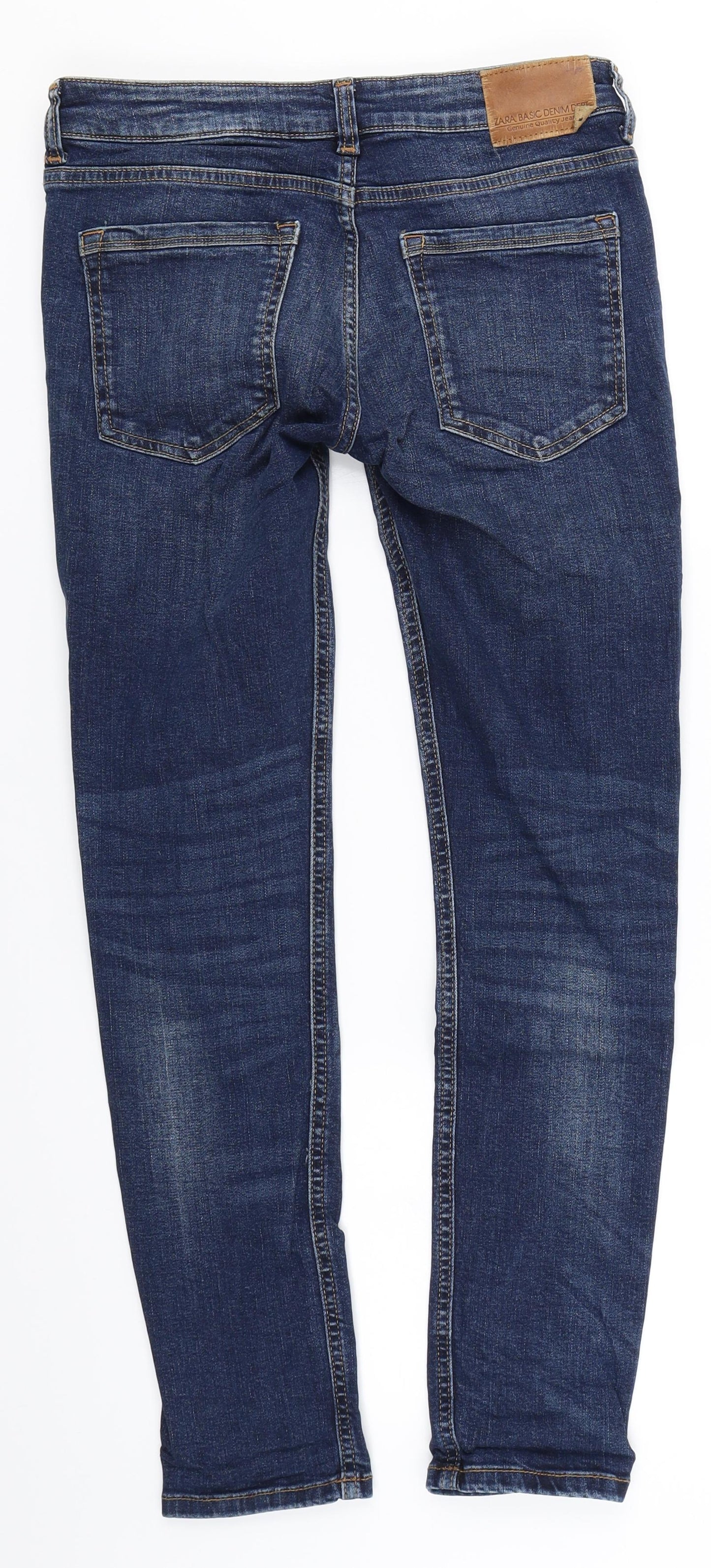 Zara Womens Blue  Denim Skinny Jeans Size 8 L27 in