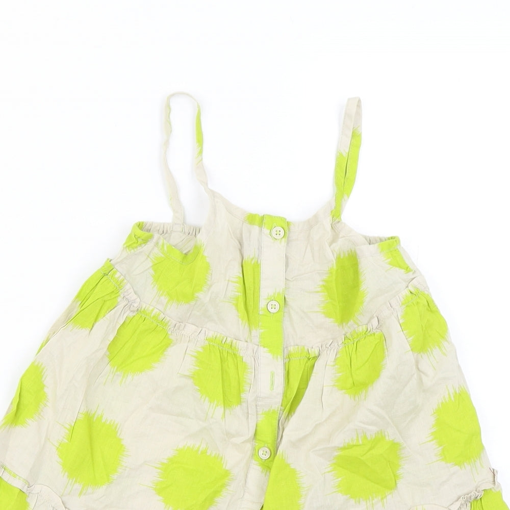 George Girls Beige Spotted  Camisole Blouse Size 8-9 Years