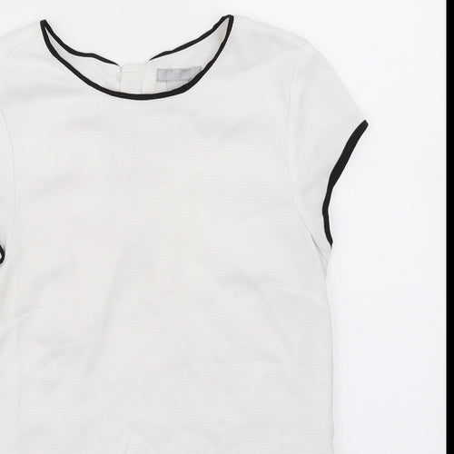 H&M Womens White   Basic Blouse Size 4