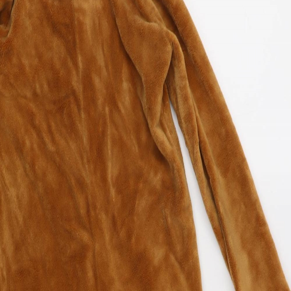 George Girls Brown Solid  Top One Piece Size 9-10 Years  - Children in need