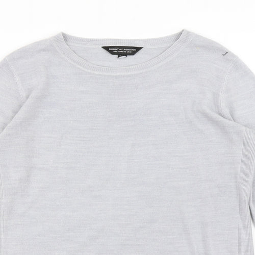 Dorothy Perkins Womens Grey   Pullover Jumper Size 12