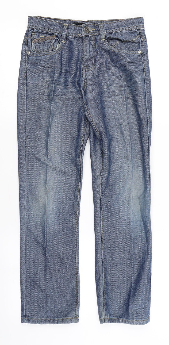 LR Scoop Womens Blue  Denim Straight Jeans Size 10 L25 in