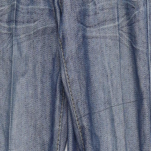 LR Scoop Womens Blue  Denim Straight Jeans Size 10 L25 in