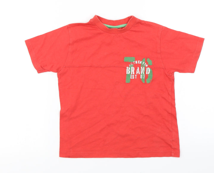 NEXT Boys Red Basic T-Shirt Size 5 Years