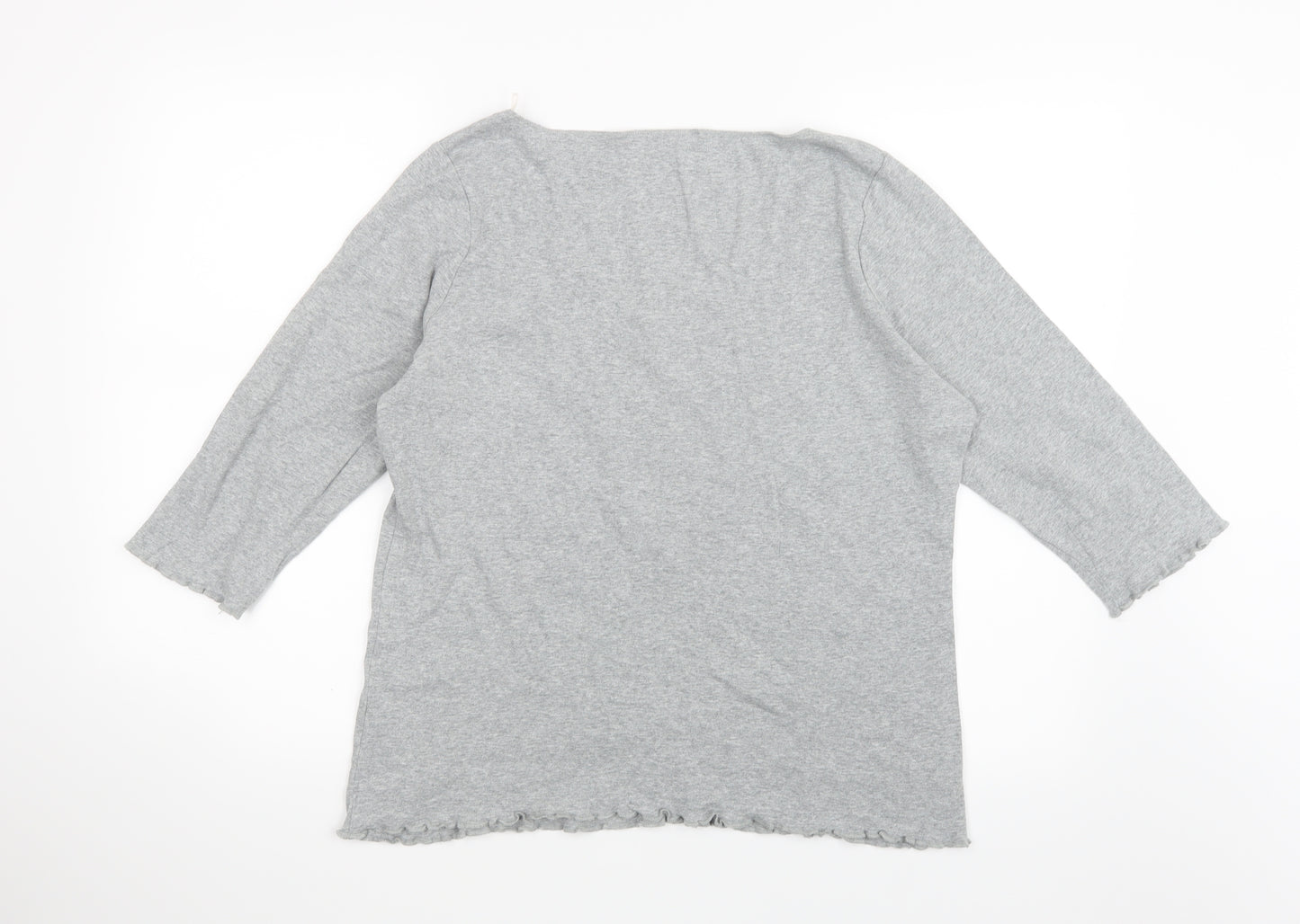 Per Una Womens Grey   Basic T-Shirt Size 20