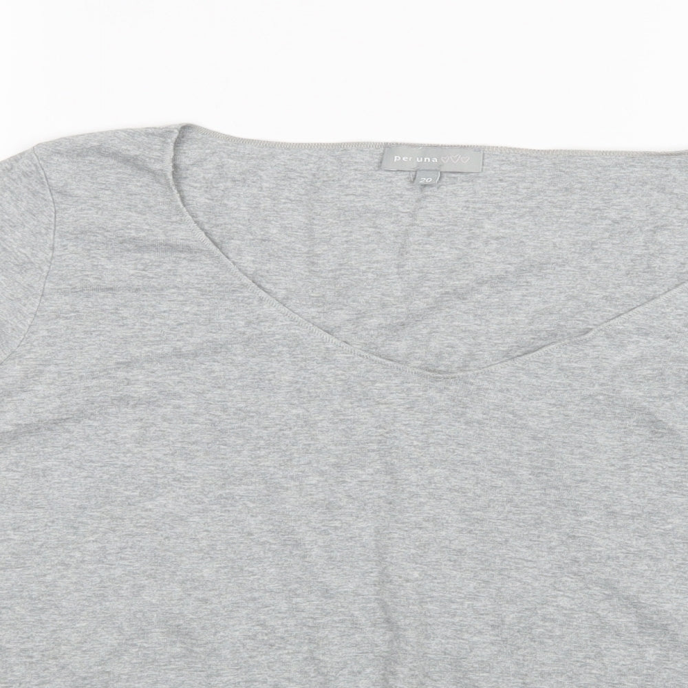 Per Una Womens Grey   Basic T-Shirt Size 20