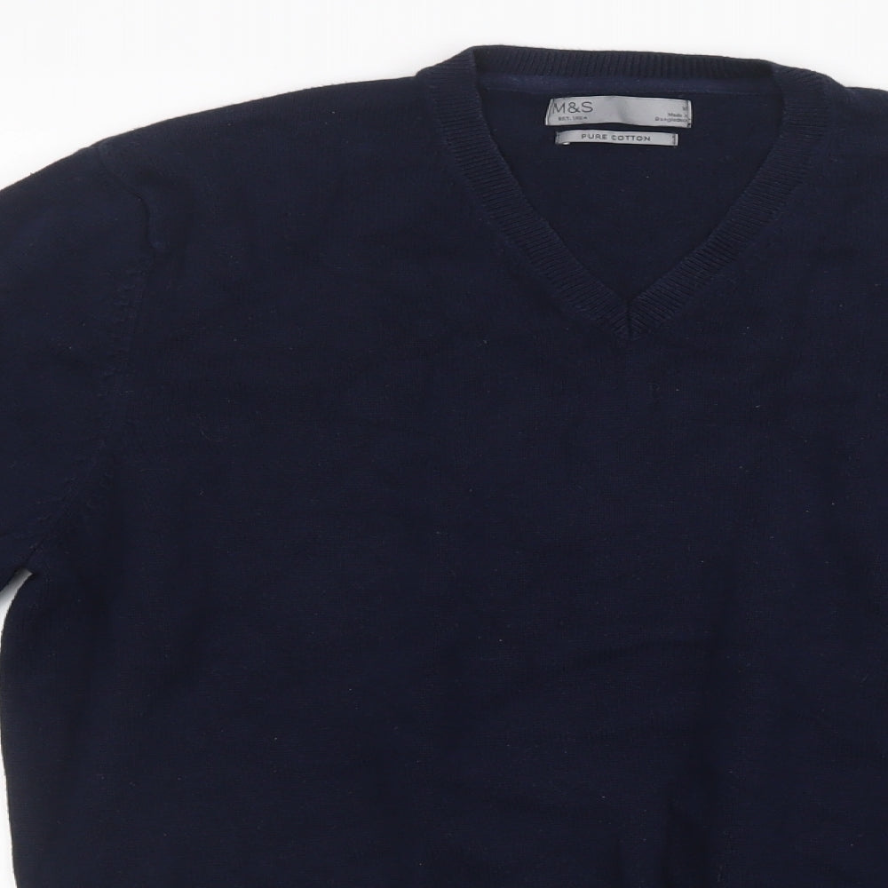 Marks and Spencer Mens Blue  Knit Pullover Jumper Size M