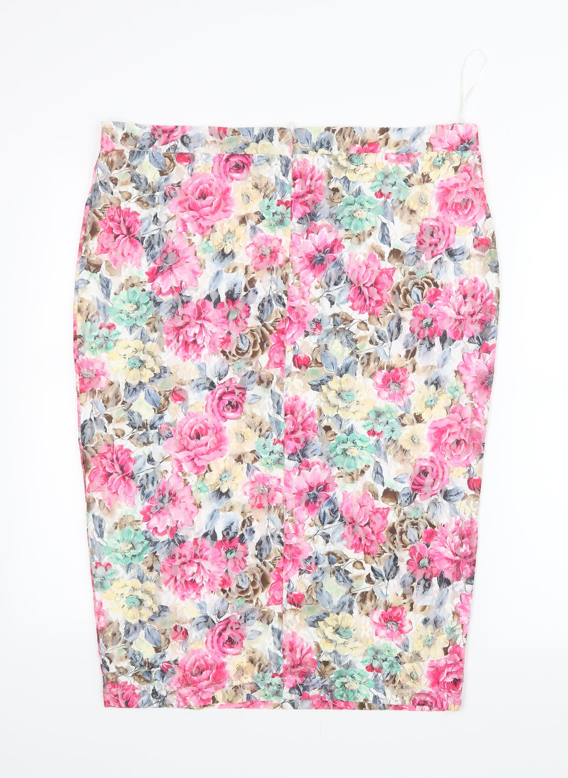 Select Womens Pink Floral  Straight & Pencil Skirt Size 16