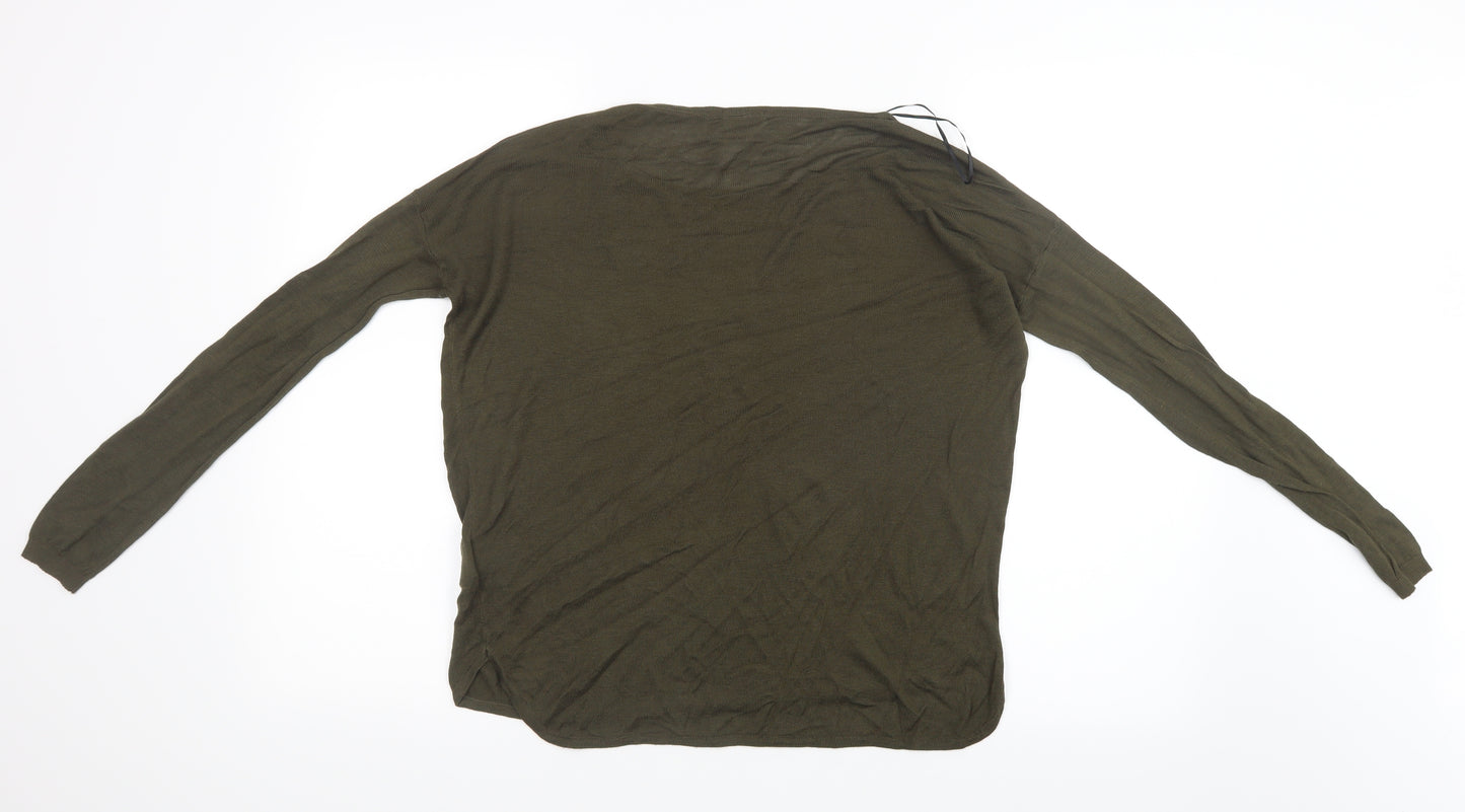 H&M Womens Green   Basic T-Shirt Size XS