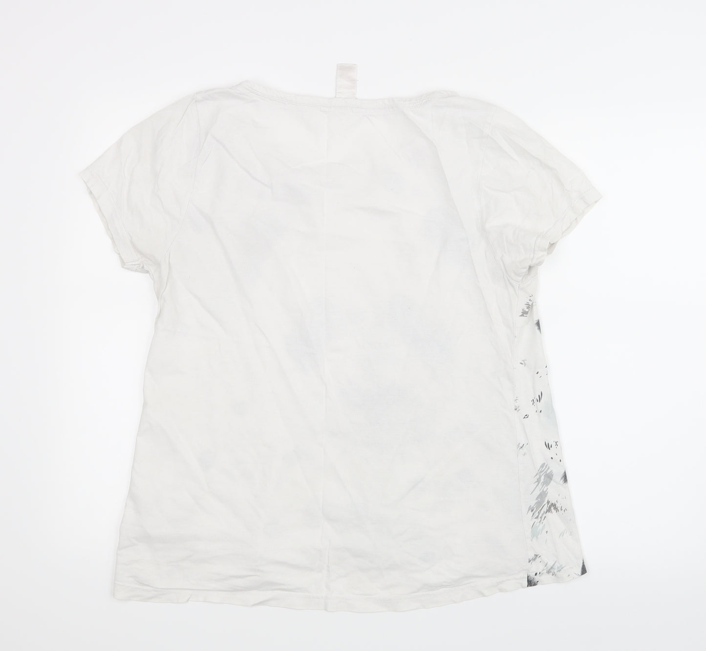 Avon Womens White   Basic T-Shirt Size 14  - Panda