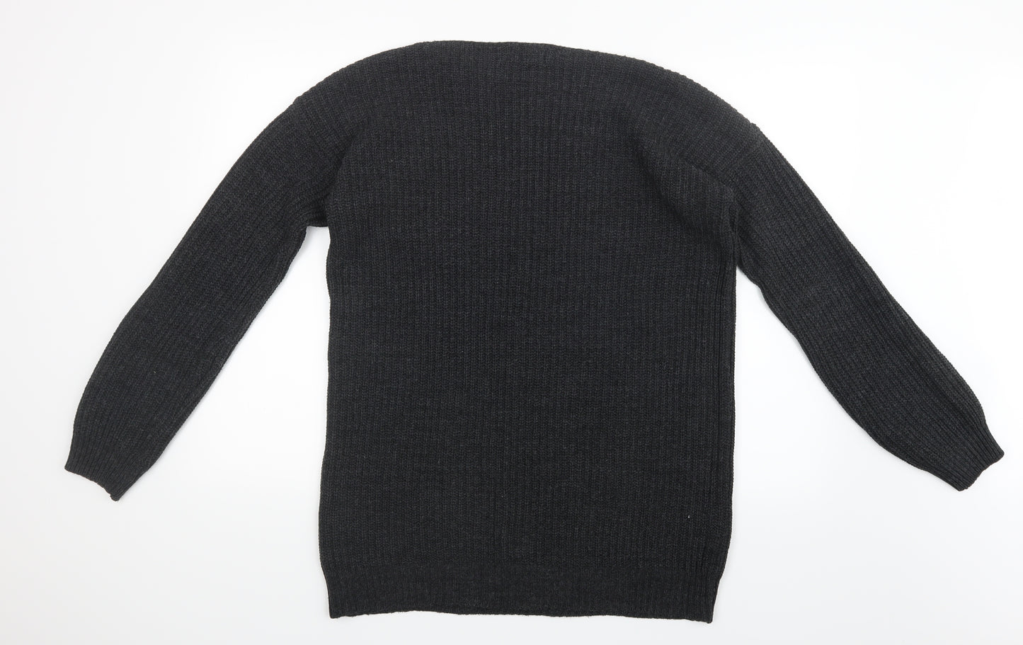Fearless  Womens Black  Knit Pullover Jumper Size 12
