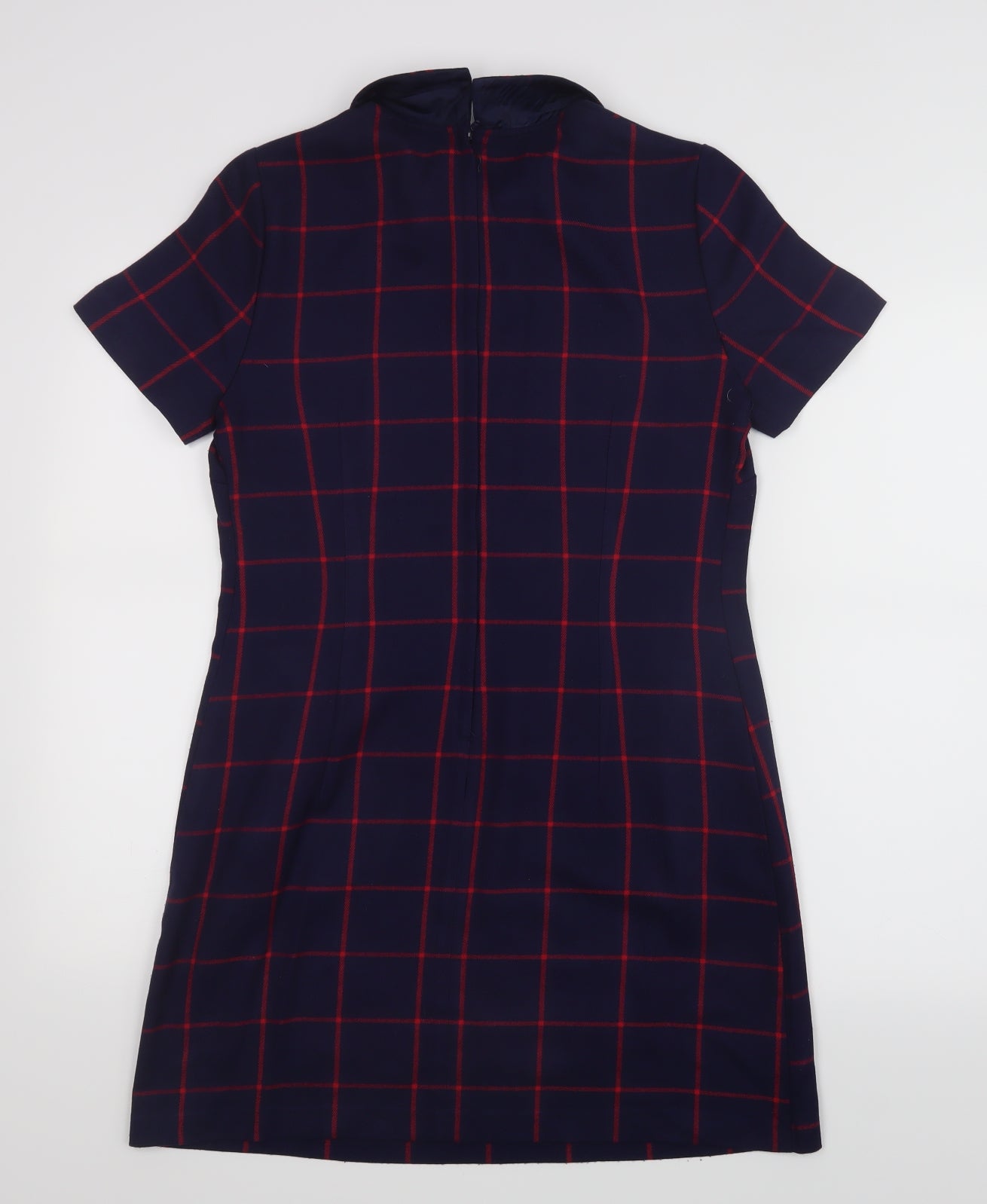 George Womens Blue Check  Shirt Dress  Size 10