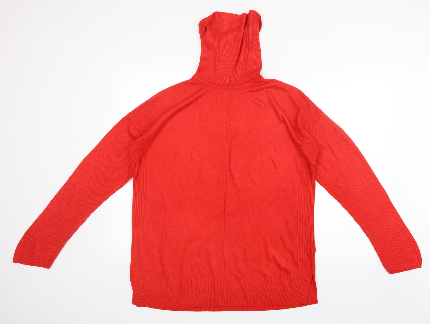 F&F Womens Red  Knit Pullover Jumper Size 10