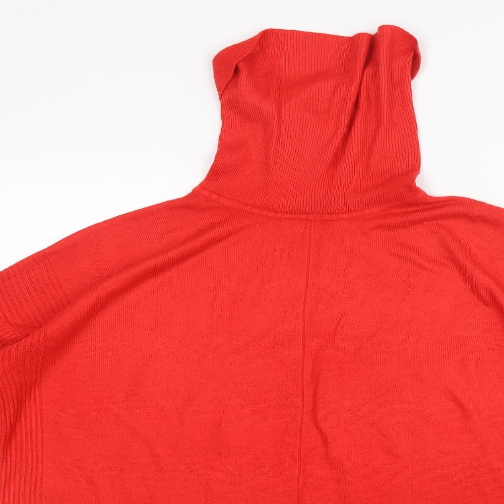 F&F Womens Red  Knit Pullover Jumper Size 10