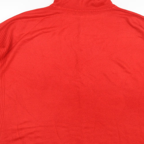 F&F Womens Red  Knit Pullover Jumper Size 10