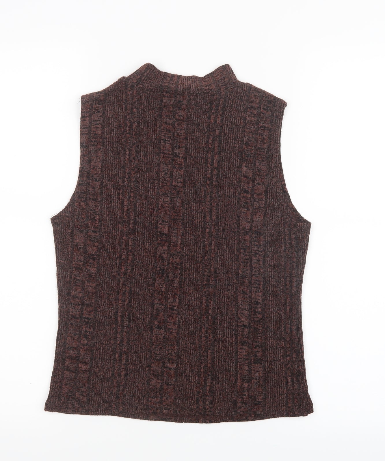 New Look Womens Brown  Knit Basic T-Shirt Size 12