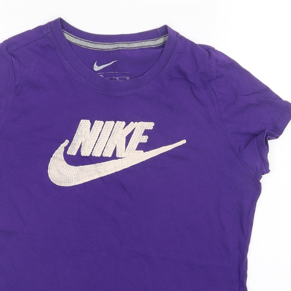 Nike Womens Purple   Basic T-Shirt Size XL