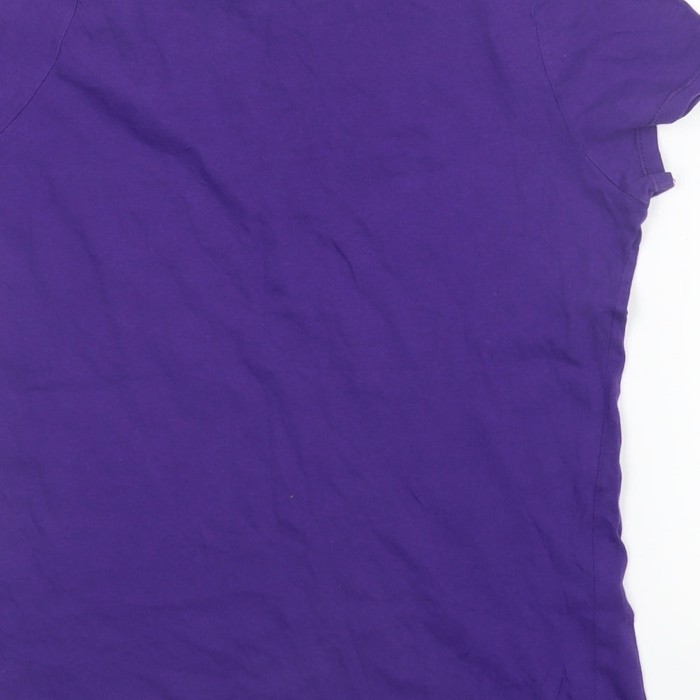 Nike Womens Purple   Basic T-Shirt Size XL