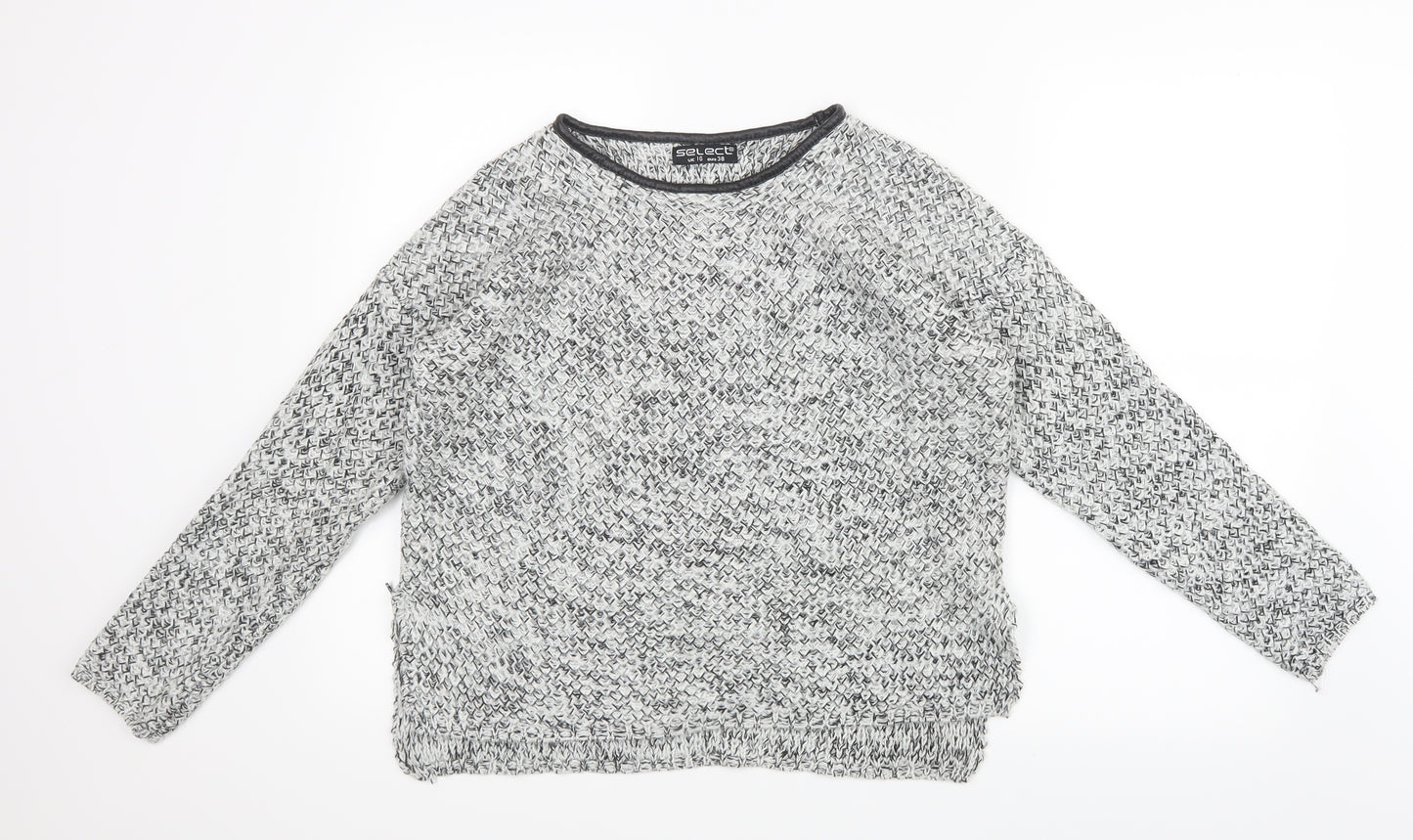 Select Womens Grey  Knit Pullover Jumper Size 10