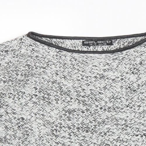 Select Womens Grey  Knit Pullover Jumper Size 10