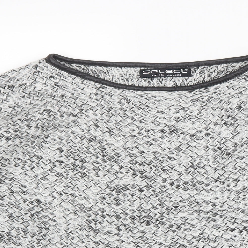 Select Womens Grey  Knit Pullover Jumper Size 10