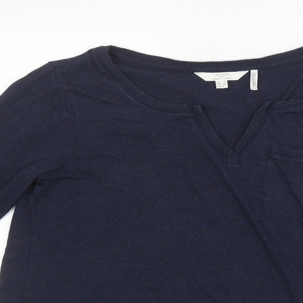 Fat Face Womens Blue   Basic T-Shirt Size 10
