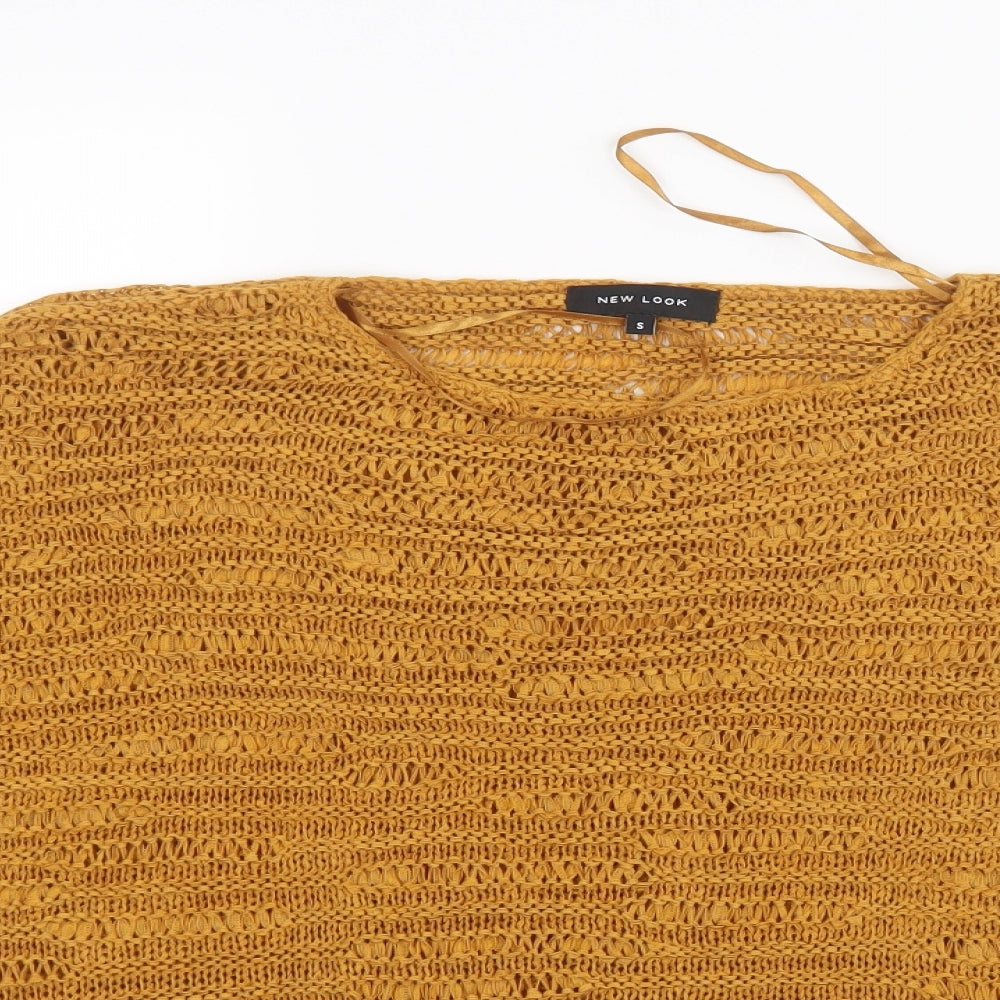 New Look Womens Yellow   Pullover Jumper Size S