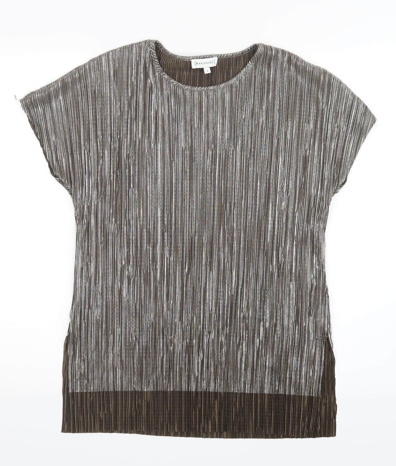 Warehouse Womens Brown   Basic Blouse Size 8