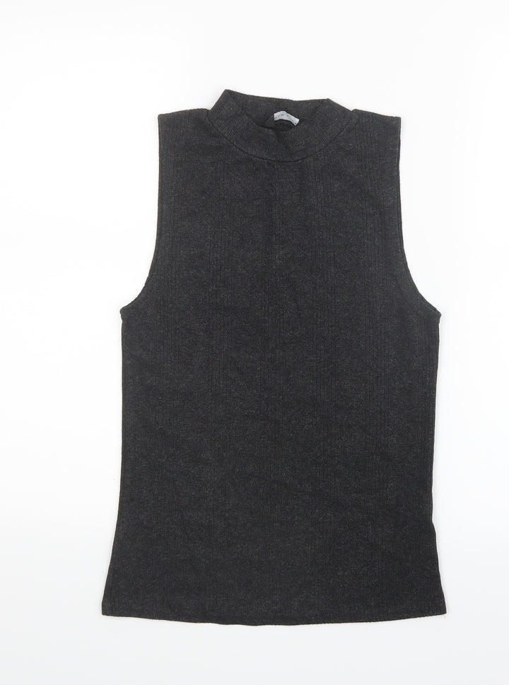 New Look Womens Grey   Basic T-Shirt Size 10