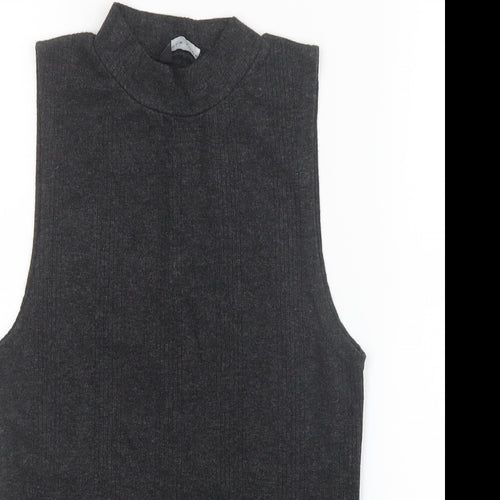 New Look Womens Grey   Basic T-Shirt Size 10