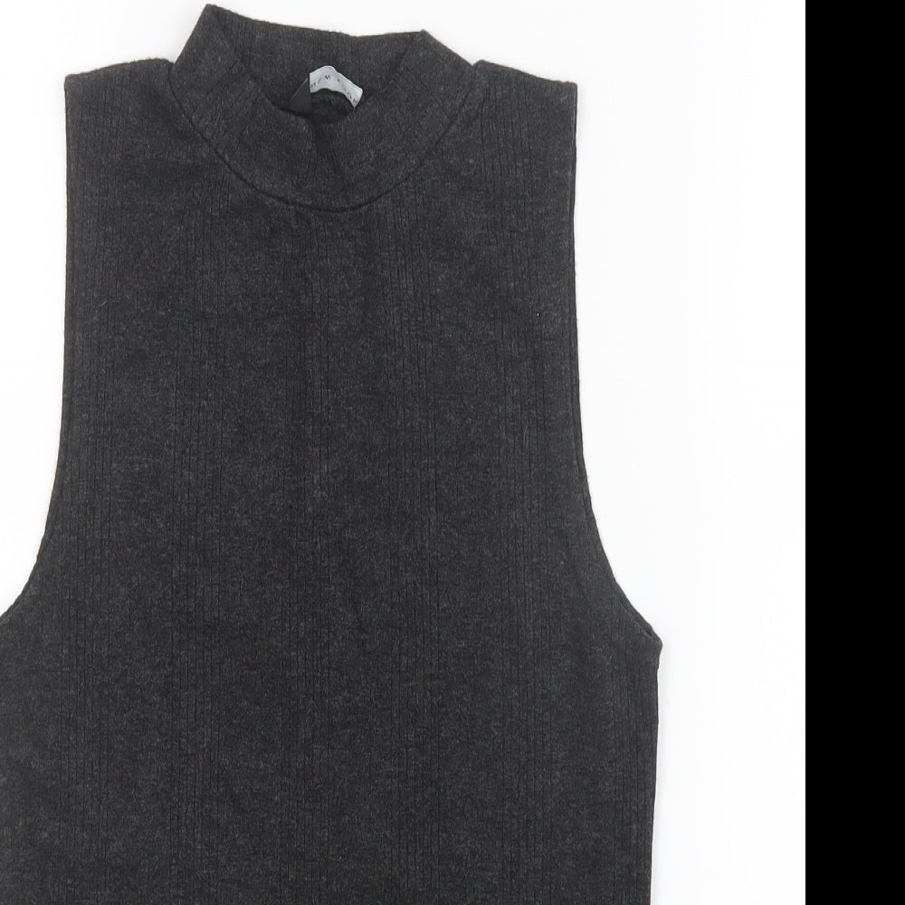 New Look Womens Grey   Basic T-Shirt Size 10