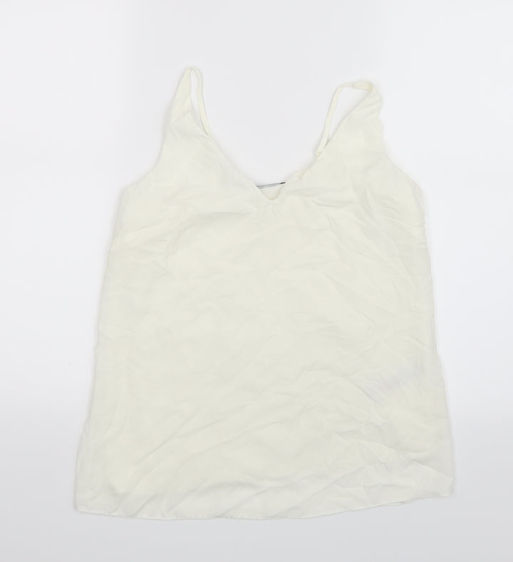Dorothy Perkins Womens White Basic Blouse Size 8