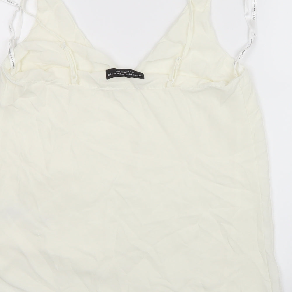 Dorothy Perkins Womens White   Basic Blouse Size 8