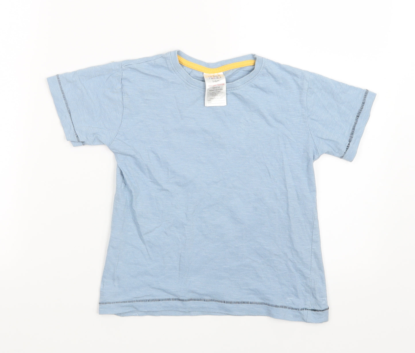 Urban Rascals Boys Blue   Basic T-Shirt Size 5-6 Years