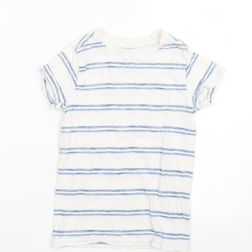 NEXT Boys Blue Striped  Basic T-Shirt Size 5 Years