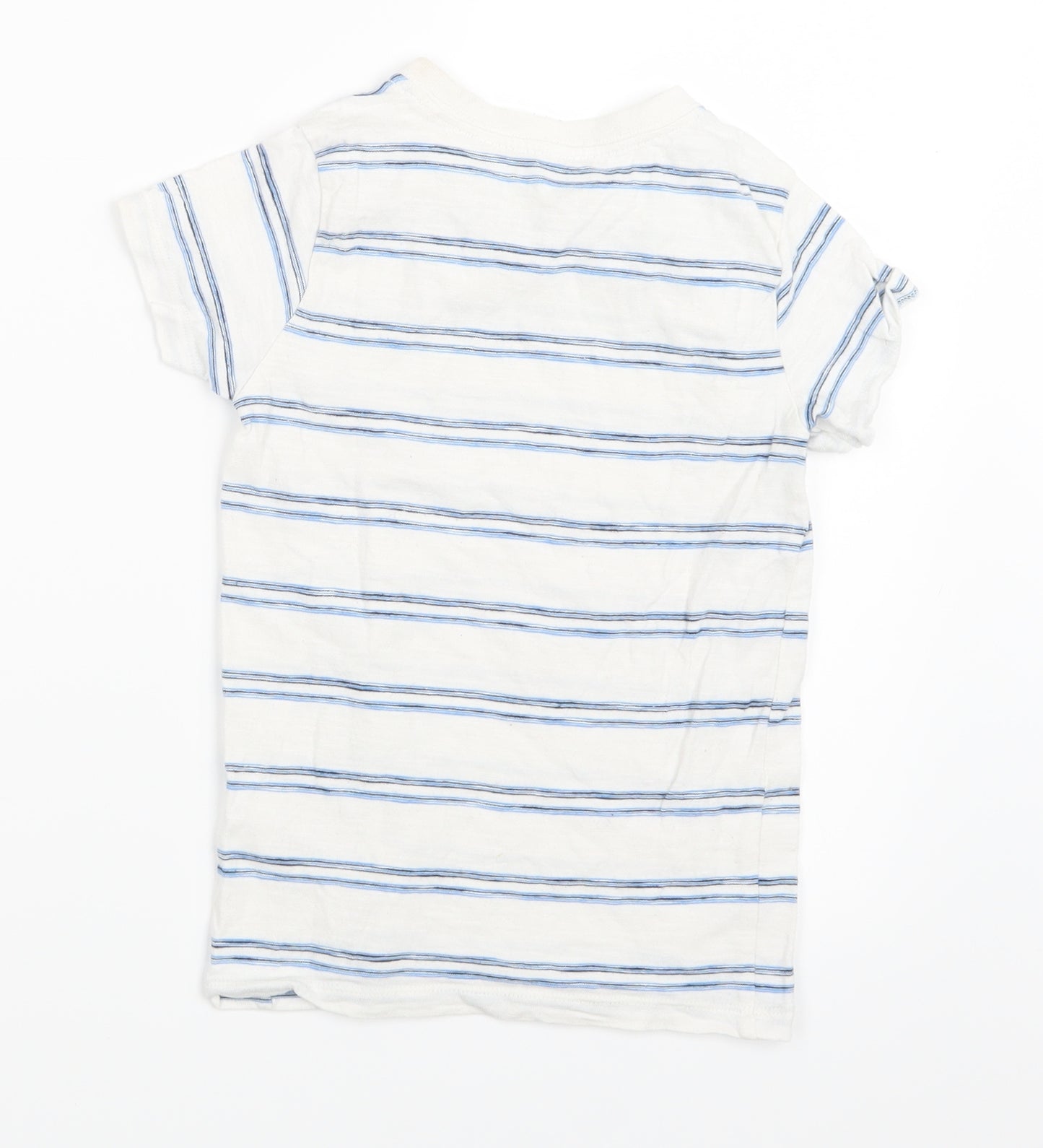 NEXT Boys Blue Striped  Basic T-Shirt Size 5 Years